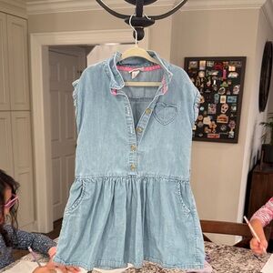Chambray toddler dress 5T